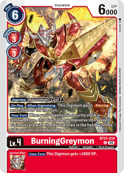BurningGreymon 「BT21-014」「EN」