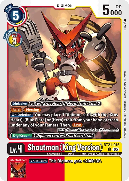 Shoutmon (King Version) 「BT21-016」「EN」