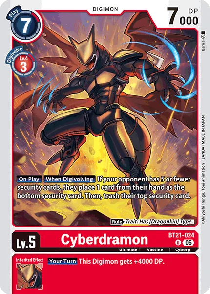 Cyberdramon 「BT21-024」「EN」