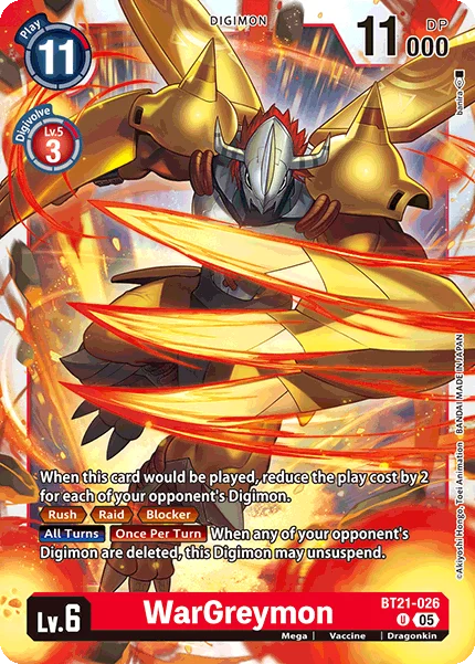 WarGreymon 「BT21-026」「EN」