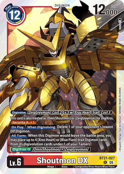 Shoutmon DX 「BT21-027」「EN」