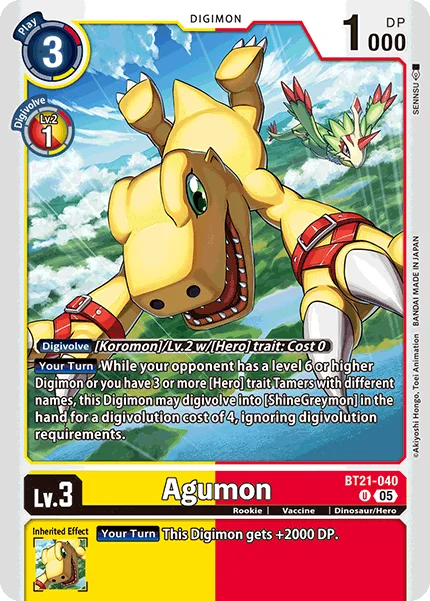 Agumon 「BT21-040」「EN」