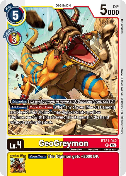 GeoGreymon 「BT21-042」「EN」