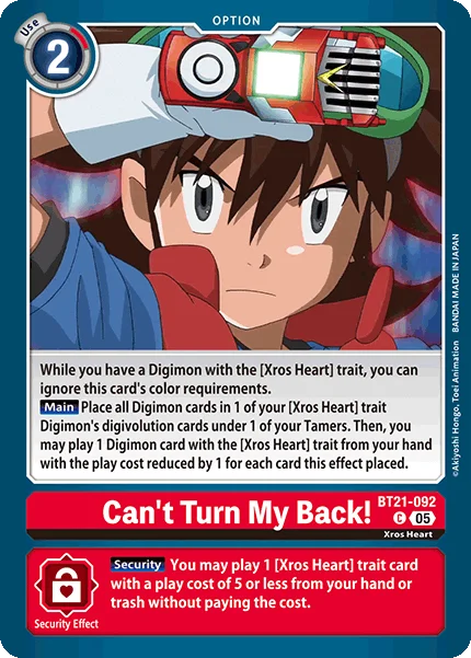 Can't Turn My Back! 「BT21-092」「EN」