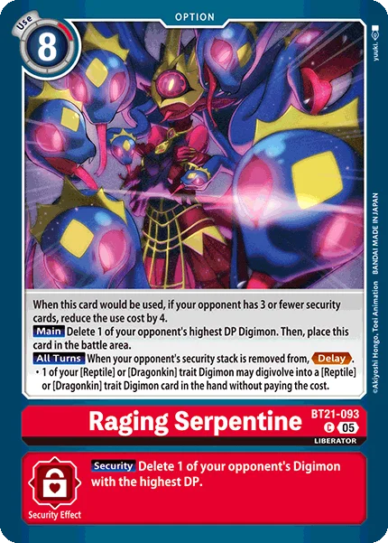 Raging Serpentine 「BT21-093」「EN」