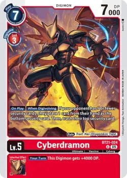 Cyberdramon — BT-21: BOOSTER WORLD CONVERGENCE #BT21-024 · Digimon