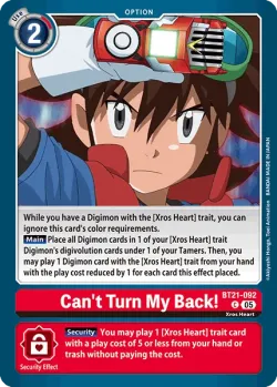 Can't Turn My Back! 「BT21-092」「EN」