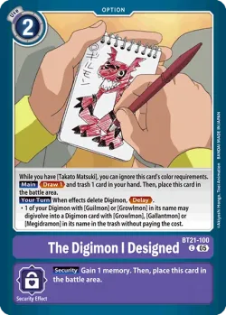 The Digimon I Designed 「BT21-100」「EN」