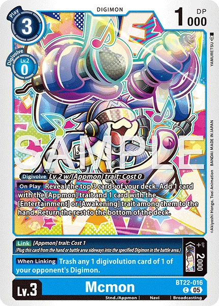 Mcmon 「BT22-016」「EN」