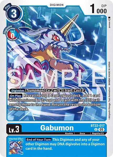 Gabumon 「BT22-017」「EN」