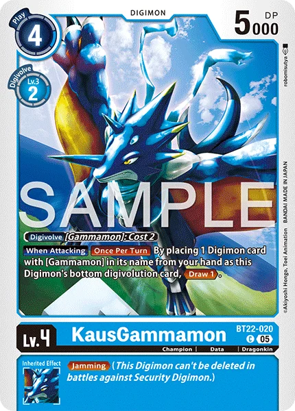 KausGammamon 「BT22-020」「EN」