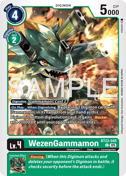 WezenGammamon 「BT22-045」「EN」