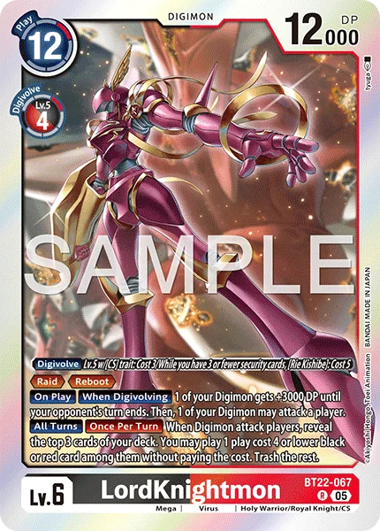 LordKnightmon 「BT22-067」「EN」