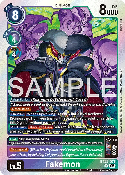 Fakemon 「BT22-075」「EN」