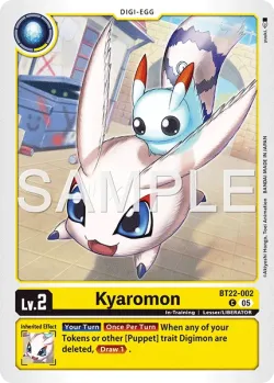 Kyaromon — BT-22: BOOSTER CYBER EDEN #BT22-002 · Digimon