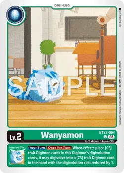 Wanyamon — 2026 Evolution Cup Season 2 #BT22-004 · Digimon