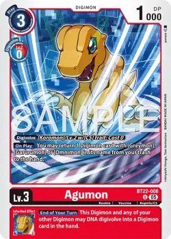 Agumon 「BT22-008」「EN」