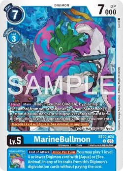 MarineBullmon — BT-22: BOOSTER CYBER EDEN #BT22-024 · Digimon