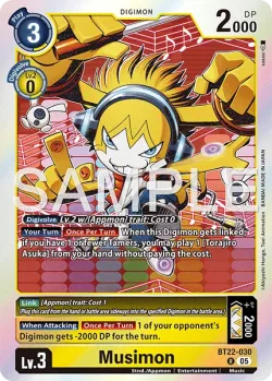 Musimon — BT-22: BOOSTER CYBER EDEN #BT22-030 · Digimon