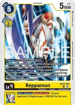 Reppamon — BT-22: BOOSTER CYBER EDEN #BT22-034 · Digimon