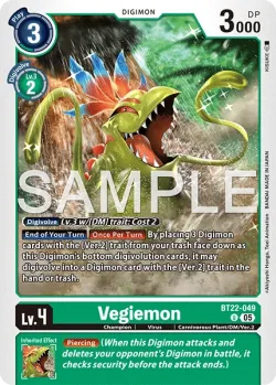 Vegiemon — BT-22: BOOSTER CYBER EDEN #BT22-049 · Digimon