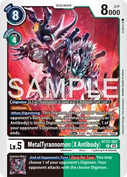 MetalTyrannomon (X Antibody) 「BT22-062」「EN」
