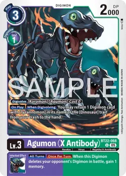 Agumon (X Antibody) 「BT22-068」「EN」