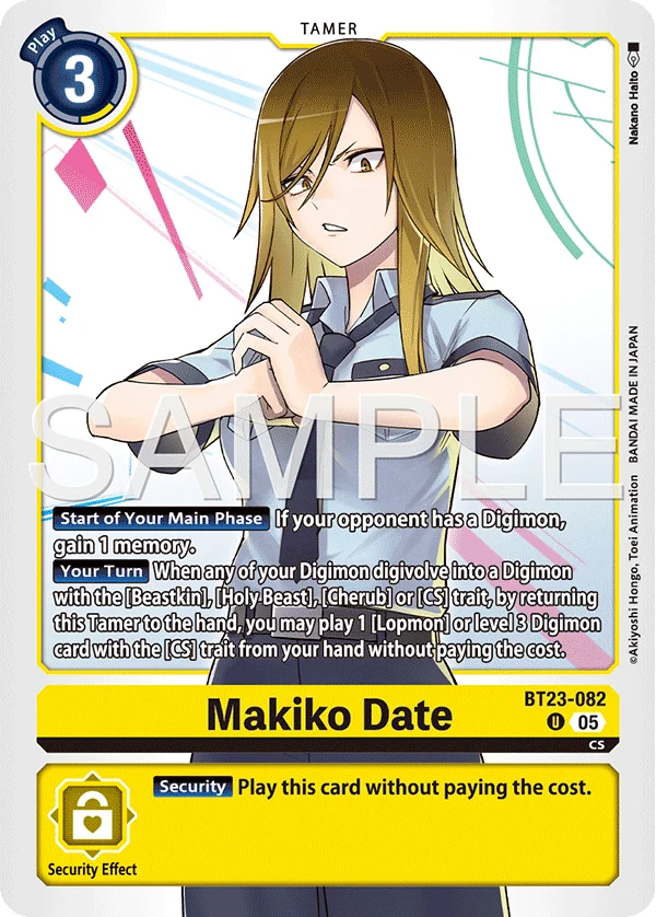 Makiko Date 「BT23-082」「EN」