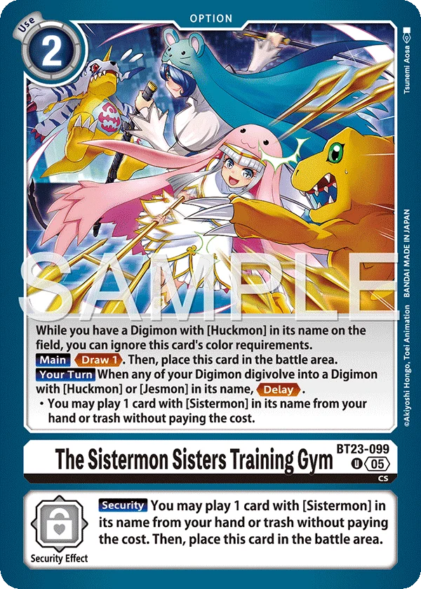 The Sistermon Sisters Training Gym 「BT23-099」「EN」