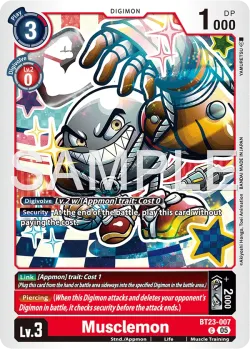 Musclemon — BT-23: BOOSTER HACKERS' SLUMBER #BT23-007 · Digimon