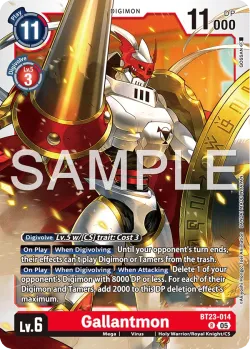 Gallantmon — BT-23: BOOSTER HACKERS' SLUMBER #BT23-014 · Digimon