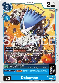 Dokamon — BT-23: BOOSTER HACKERS' SLUMBER #BT23-016 · Digimon