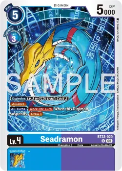 Seadramon — BT-23: BOOSTER HACKERS' SLUMBER #BT23-020 · Digimon