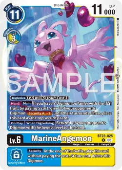 MarineAngemon — BT-23: BOOSTER HACKERS' SLUMBER #BT23-025 · Digimon