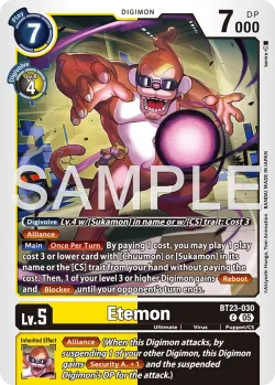Etemon — BT-23: BOOSTER HACKERS' SLUMBER #BT23-030 · Digimon