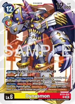 Dynasmon — BT-23: BOOSTER HACKERS' SLUMBER #BT23-035 · Digimon