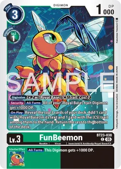 FunBeemon — BT-23: BOOSTER HACKERS' SLUMBER #BT23-038 · Digimon
