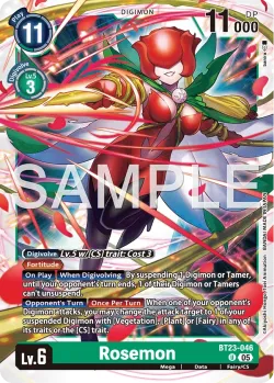 Rosemon — BT-23: BOOSTER HACKERS' SLUMBER #BT23-046 · Digimon