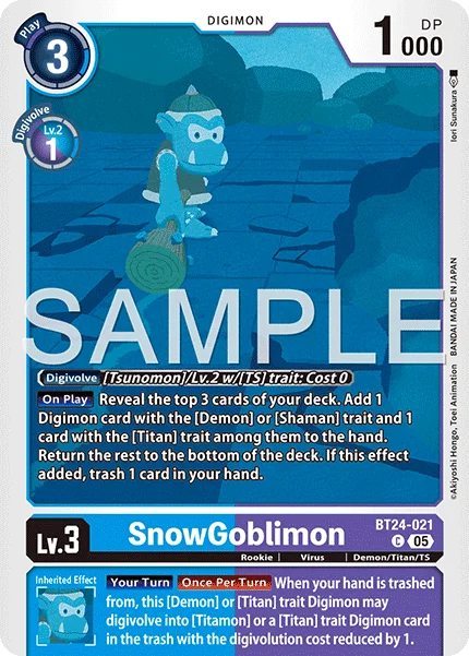 SnowGoblimon 「BT24-021」「EN」