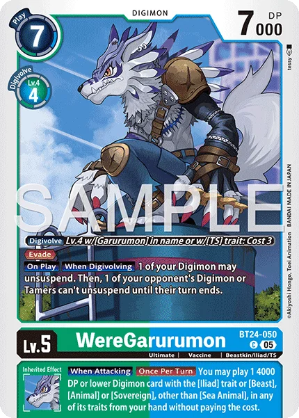 WereGarurumon 「BT24-050」「EN」