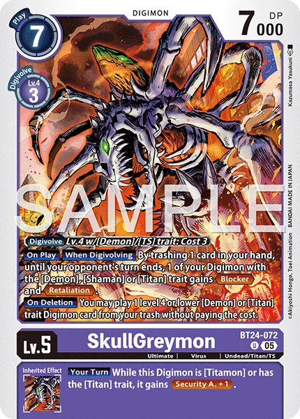SkullGreymon 「BT24-072」「EN」