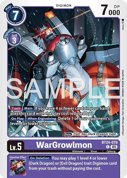 WarGrowlmon 「BT24-076」「EN」
