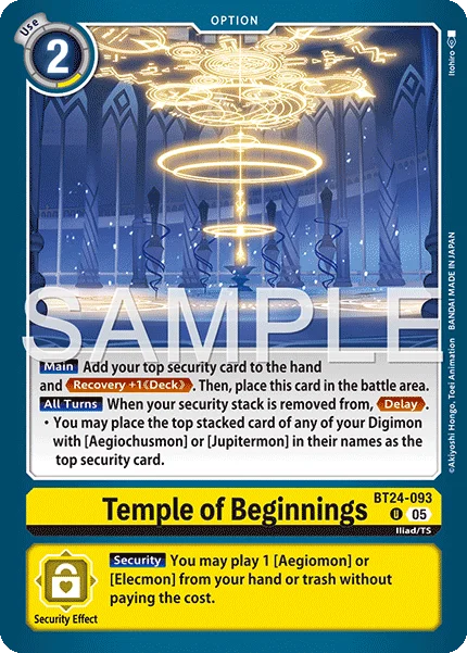 Temple of Beginnings 「BT24-093」「EN」