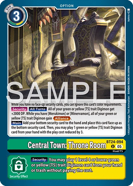 Central Town: Throne Room 「BT24-094」「EN」
