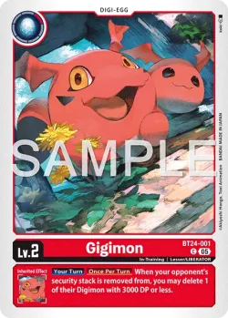 Gigimon — BT-24: BOOSTER TIME STRANGER #BT24-001 · Digimon