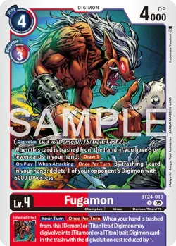 Fugamon — BT-24: BOOSTER TIME STRANGER #BT24-013 · Digimon