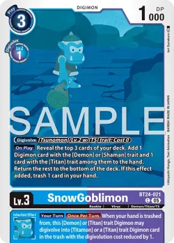 SnowGoblimon — BT-24: BOOSTER TIME STRANGER #BT24-021 · Digimon