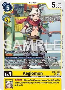 Aegiomon — BT-24: BOOSTER TIME STRANGER #BT24-034 · Digimon