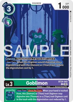 Goblimon — BT-24: BOOSTER TIME STRANGER #BT24-042 · Digimon