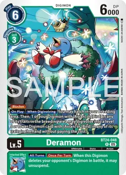 Deramon — BT-24: BOOSTER TIME STRANGER #BT24-048 · Digimon